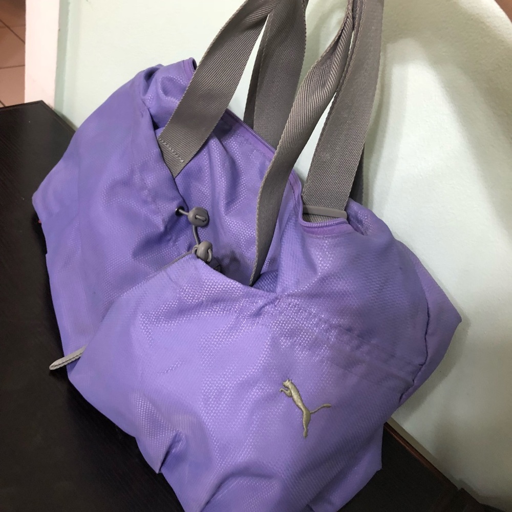 Puma purple grey shoulder bag